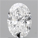 Natural Diamond 1.50 Carats, Oval with  Cut, D Color, I1 Clarity and Certified by GIA