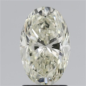 Picture of Natural Diamond 1.70 Carats, Oval with  Cut, N Color, SI1 Clarity and Certified by GIA