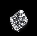 Natural Diamond 2.55 Carats, Radiant with  Cut, F Color, VS2 Clarity and Certified by GIA