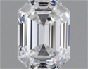 Diamante Natural 0.52 quilates, Asscher , Color E, claridad VS2 y certificado GIA