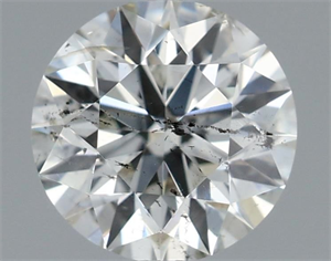 Picture of Natural Diamond 0.50 Carats, Round with Excellent Cut, I Color, SI1 Clarity and Certified by IGI