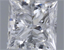 Natural Diamond 0.26 Carats, Princess with  Cut, E Color, SI1 Clarity and Certified by GIA