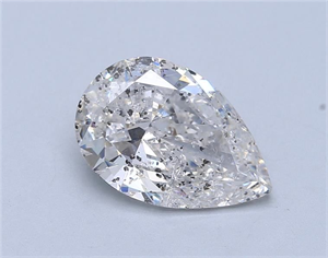 Foto Diamante Natural 3.06 quilates, De pera , Color F, claridad SI2 y certificado HRD de