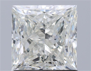 Foto Diamante Natural 1.50 quilates, Princesa , Color H, claridad SI1 y certificado HRD de