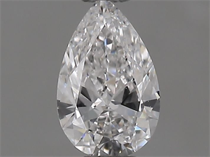 Picture of Natural Diamond 0.32 Carats, Pear with  Cut, E Color, SI1 Clarity and Certified by GIA