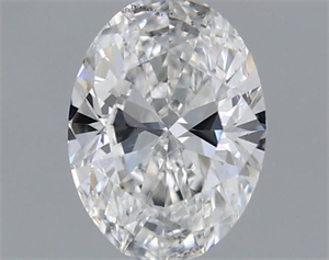 Foto Diamante Natural 0.30 quilates, Ovalado , Color F, claridad SI1 y certificado GIA de