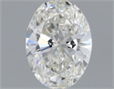 Natural Diamond 0.32 Carats, Oval with  Cut, I Color, SI1 Clarity and Certified by GIA