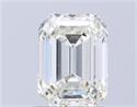 Natural Diamond 1.50 Carats, Emerald with  Cut, I Color, VVS2 Clarity and Certified by HRD