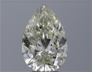 Foto Diamante Natural 5.54 quilates, De pera , Color K, claridad SI2 y certificado HRD de
