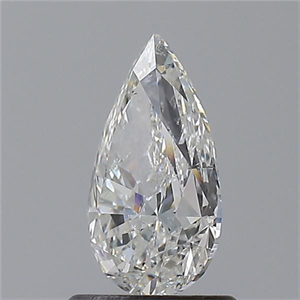 Foto Diamante Natural 1.01 quilates, De pera , Color G, claridad SI2 y certificado GIA de