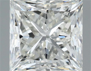 Foto Diamante Natural 0.70 quilates, Princesa , Color J, claridad VS2 y certificado GIA de