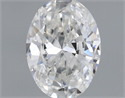 Natural Diamond 0.35 Carats, Oval with  Cut, F Color, SI1 Clarity and Certified by GIA