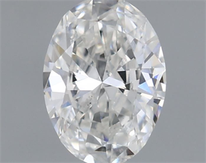 Foto Diamante Natural 0.35 quilates, Ovalado , Color F, claridad SI1 y certificado GIA de
