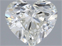 Natural Diamond 0.50 Carats, Heart with  Cut, J Color, VS2 Clarity and Certified by GIA