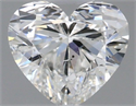 Natural Diamond 0.50 Carats, Heart with  Cut, G Color, SI1 Clarity and Certified by GIA