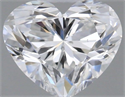 Natural Diamond 0.51 Carats, Heart with  Cut, F Color, SI1 Clarity and Certified by GIA