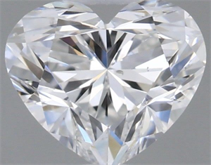 Picture of Natural Diamond 0.51 Carats, Heart with  Cut, F Color, SI1 Clarity and Certified by GIA