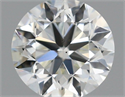 Natural Diamond 0.45 Carats, Round with Very Good Cut, I Color, VS2 Clarity and Certified by IGI