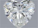 Natural Diamond 0.52 Carats, Heart with  Cut, J Color, SI2 Clarity and Certified by GIA