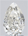 Natural Diamond 1.59 Carats, Pear with  Cut, I Color, I1 Clarity and Certified by IGI