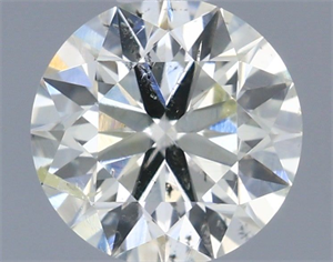 Picture of Natural Diamond 0.41 Carats, Round with Excellent Cut, J Color, SI2 Clarity and Certified by IGI