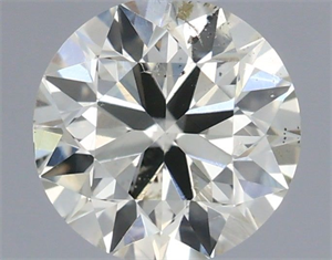 Picture of Natural Diamond 0.40 Carats, Round with Excellent Cut, J Color, SI2 Clarity and Certified by IGI