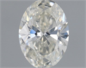 Natural Diamond 0.32 Carats, Oval with  Cut, I Color, VS2 Clarity and Certified by GIA
