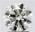 Natural Diamond 1.50 Carats, Round with Very Good Cut, L Color, SI2 Clarity and Certified by HRD