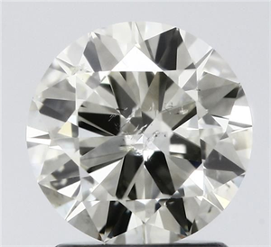 Picture of Natural Diamond 1.50 Carats, Round with Very Good Cut, L Color, SI2 Clarity and Certified by HRD