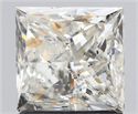 Natural Diamond 1.50 Carats, Princess with  Cut, I Color, I1 Clarity and Certified by IGI