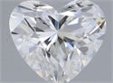 Natural Diamond 0.30 Carats, Heart with  Cut, F Color, VVS2 Clarity and Certified by GIA