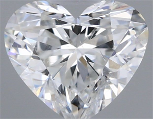 Picture of Natural Diamond 0.55 Carats, Heart with  Cut, F Color, SI2 Clarity and Certified by GIA