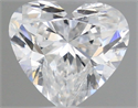 Natural Diamond 0.44 Carats, Heart with  Cut, F Color, SI2 Clarity and Certified by GIA