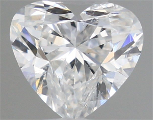 Picture of Natural Diamond 0.44 Carats, Heart with  Cut, F Color, SI2 Clarity and Certified by GIA
