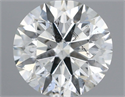 Natural Diamond 0.74 Carats, Round with Excellent Cut, H Color, SI2 Clarity and Certified by IGI