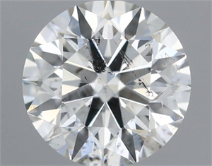 Picture of Natural Diamond 0.74 Carats, Round with Excellent Cut, H Color, SI2 Clarity and Certified by IGI