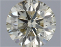 Natural Diamond 0.60 Carats, Round with Excellent Cut, K Color, SI1 Clarity and Certified by IGI