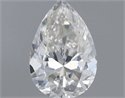 Natural Diamond 0.18 Carats, Pear with  Cut, G Color, SI2 Clarity and Certified by IGI