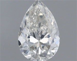 Picture of Natural Diamond 0.18 Carats, Pear with  Cut, G Color, SI2 Clarity and Certified by IGI