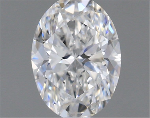 Foto Diamante Natural 0.41 quilates, Ovalado , Color F, claridad VS1 y certificado GIA de