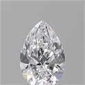 Diamante Natural 0.72 quilates, De pera , Color D, claridad VVS1 y certificado GIA