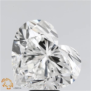 Picture of Natural Diamond 8.01 Carats, Heart with  Cut, G Color, VS2 Clarity and Certified by GIA