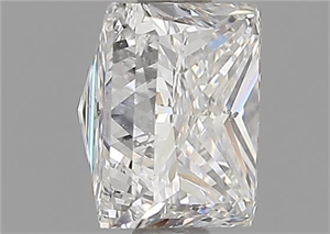 Picture of Natural Diamond 1.00 Carats, Princess with  Cut, F Color, SI1 Clarity and Certified by GIA