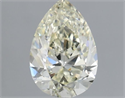 Natural Diamond 1.00 Carats, Pear with  Cut, K Color, VS2 Clarity and Certified by IGI