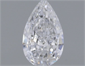 Natural Diamond 0.30 Carats, Pear with  Cut, D Color, VVS1 Clarity and Certified by GIA