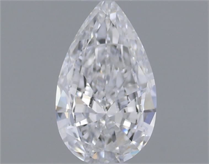 Picture of Natural Diamond 0.30 Carats, Pear with  Cut, D Color, VVS1 Clarity and Certified by GIA