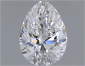 Diamante Natural 0.71 quilates, De pera , Color D, claridad SI1 y certificado GIA