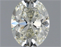 Natural Diamond 0.50 Carats, Oval with  Cut, L Color, VVS2 Clarity and Certified by GIA