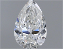 Diamante Natural 0.18 quilates, De pera , Color F, claridad SI2 y certificado IGI