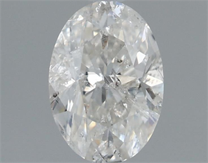 Picture of Natural Diamond 0.61 Carats, Oval with  Cut, H Color, I2 Clarity and Certified by IGI